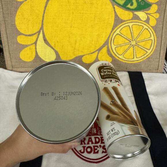 Trader Joe’s Cocoa Baton Wafer Cookies 2-Pack 5oz Each | Chocolate Cream Y2K - Picture 3 of 3